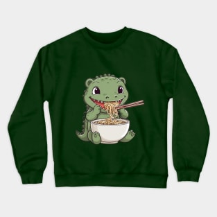 Crocodile Eat Ramen Crewneck Sweatshirt